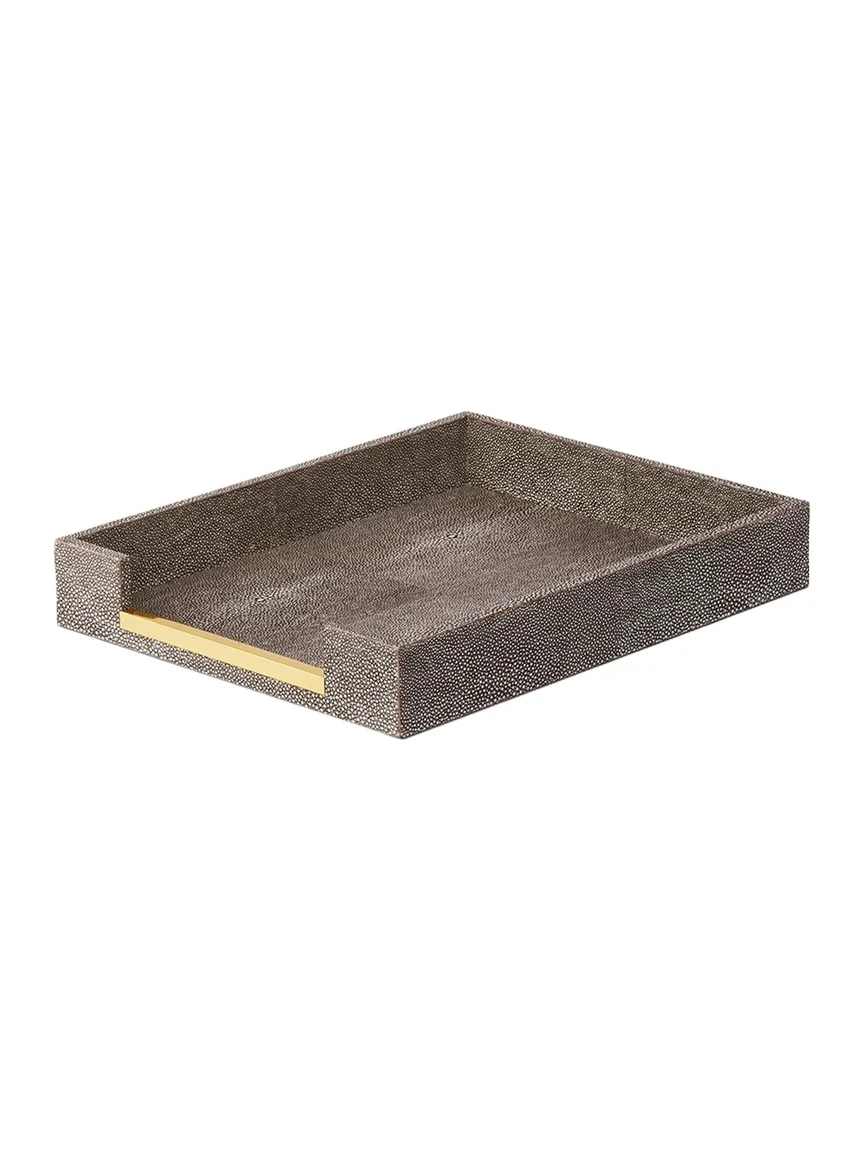 AERIN Faux Shagreen Paper Tray