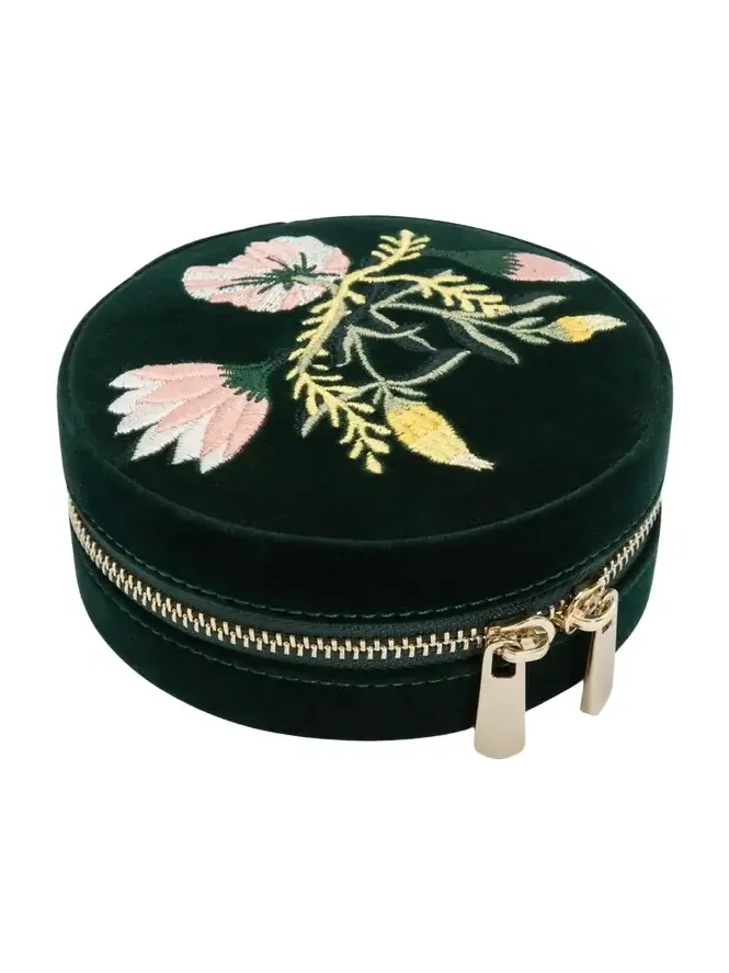 Zoe Round Travel Jewelry Case Zoe Round Travel Jewelry Case