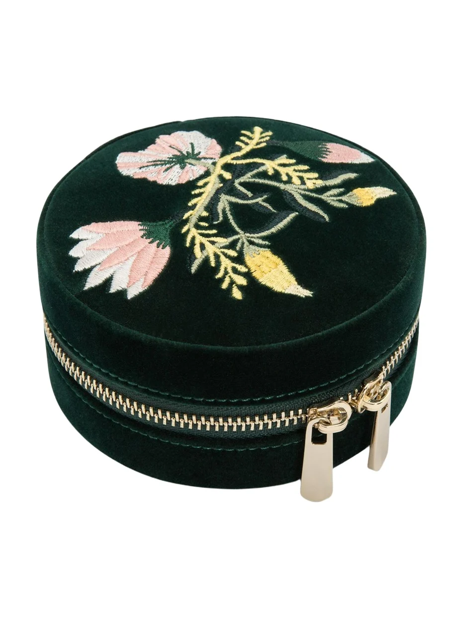 Zoe Round Travel Jewelry Case Zoe Round Travel Jewelry Case