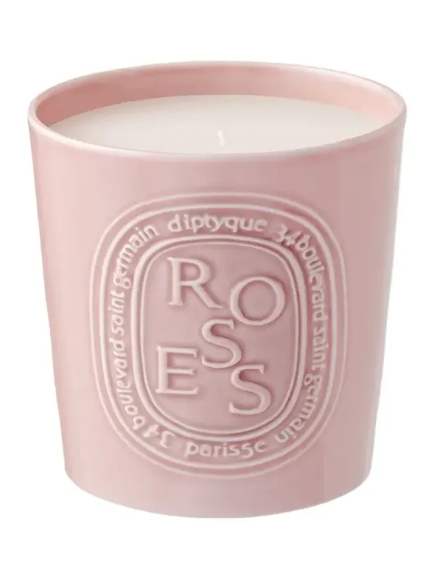 Diptyque Roses Scented Pink Candle, 21.2 oz.