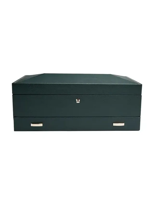 British Racing 10-Piece Watch Box with Drawer