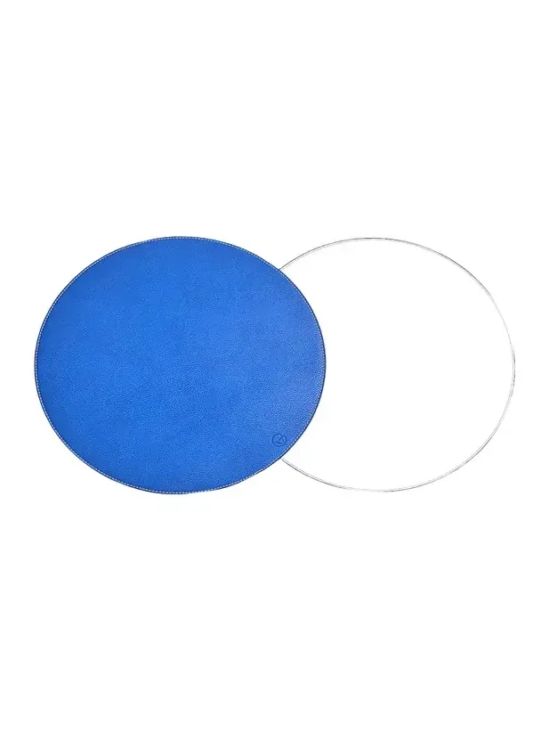 Von Gern Home Reversible Round Textured Faux-Leather Placemat
