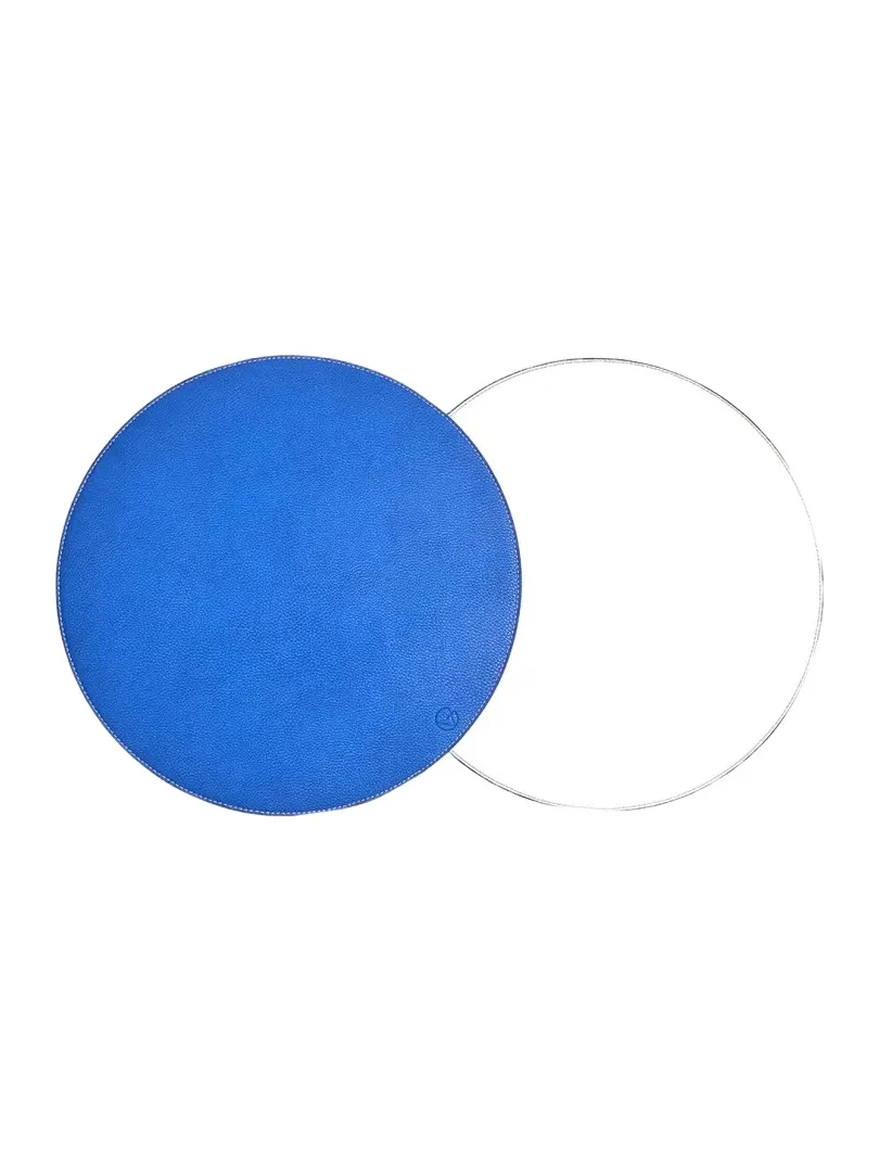 Von Gern Home Reversible Round Textured Faux-Leather Placemat