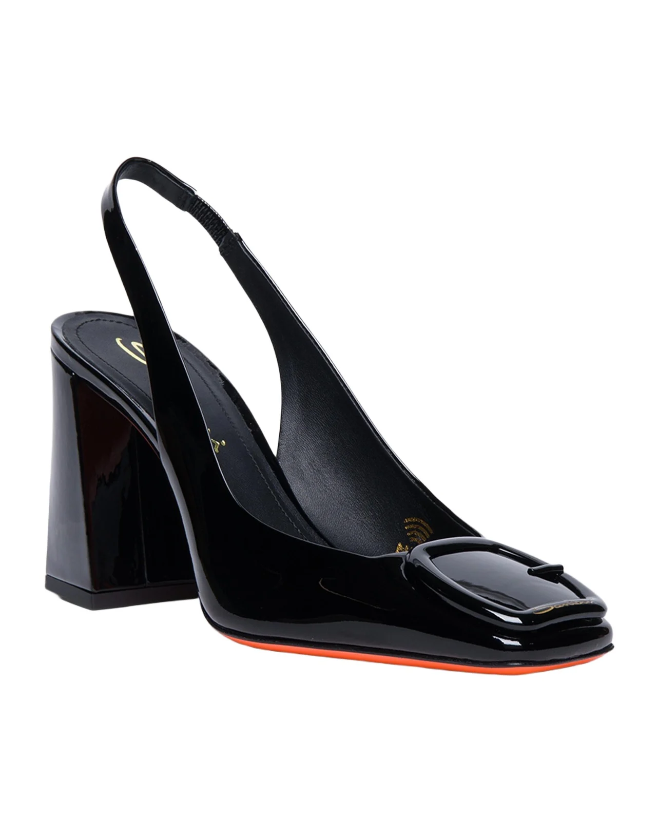 Peaches Patent Buckle Slingback Pumps Peaches Patent Buckle Slingback Pumps