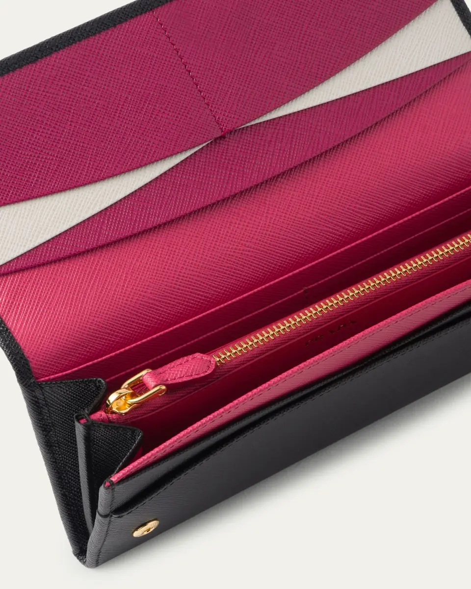 Prada Bifold Flap Leather Long Wallet | Thumbnail 2 Prada Bifold Flap Leather Long Wallet | Thumbnail 2