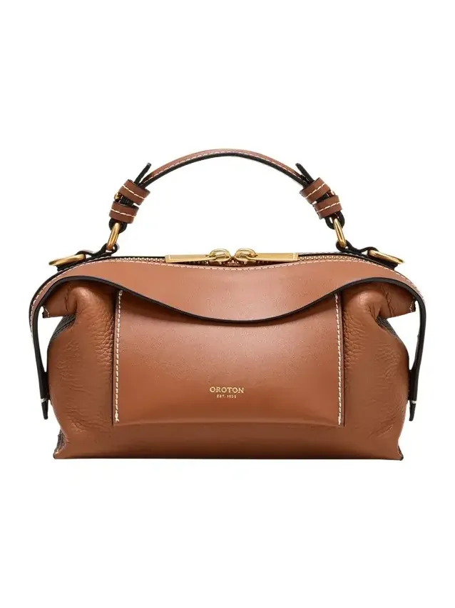 Mica Mini Leather Top-Handle Bowler Bag Mica Mini Leather Top-Handle Bowler Bag