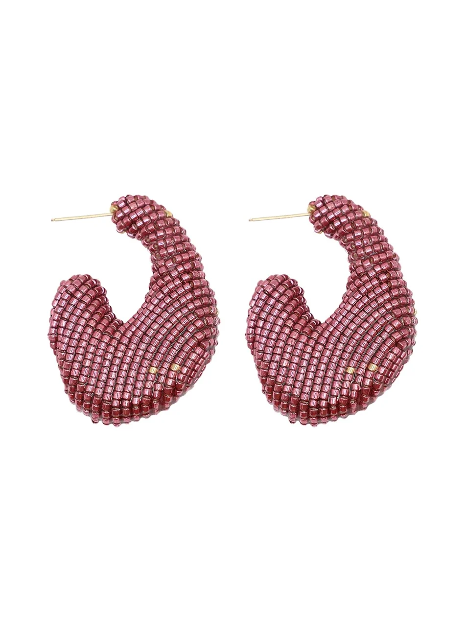 Susana Vega Aria Beaded Hoop Earrings