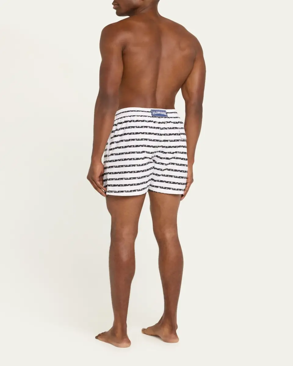 Vilebrequin Men's Micro-Turtle Striped Swim Shorts | Thumbnail 7 Vilebrequin Men's Micro-Turtle Striped Swim Shorts | Thumbnail 7