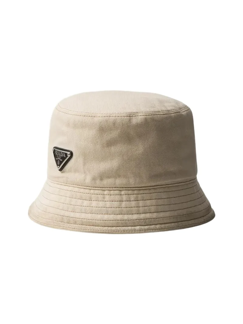 Men's Enameled Logo Denim Bucket Hat