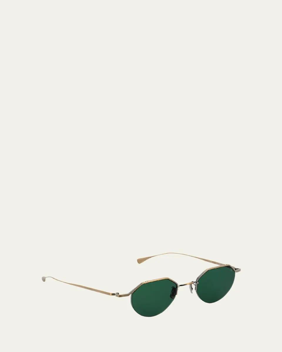 Eyevan Men's 185 Titanium Oval Sunglasses | Thumbnail 2 Eyevan Men's 185 Titanium Oval Sunglasses | Thumbnail 2