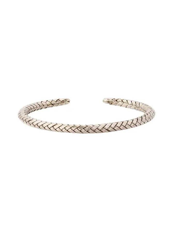 Men's Braided Sterling Silver Cuff Bracelet Men's Braided Sterling Silver Cuff Bracelet