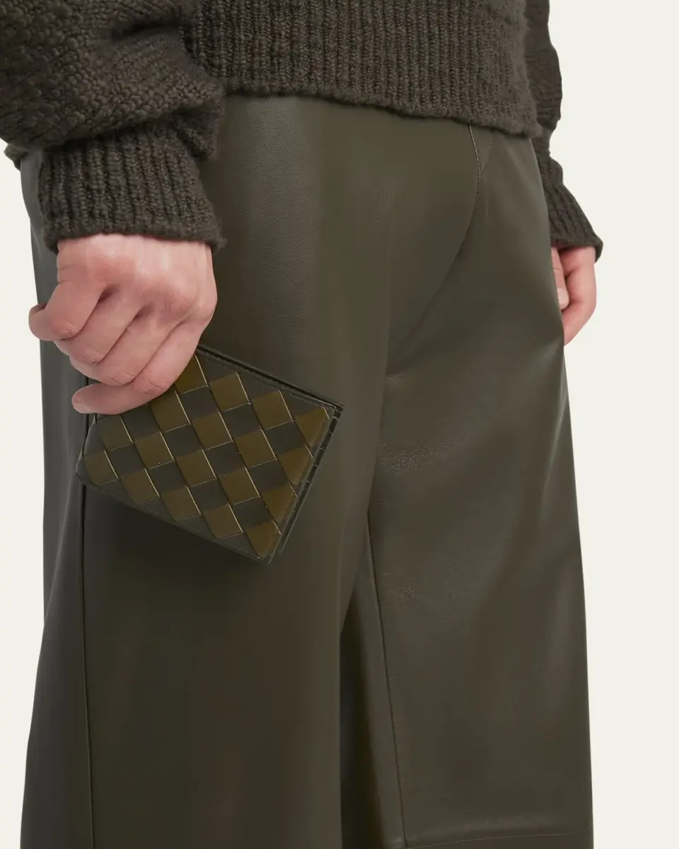 Bottega Veneta Men's Bicolor Intrecciato Bifold Wallet | Thumbnail 2 Bottega Veneta Men's Bicolor Intrecciato Bifold Wallet | Thumbnail 2