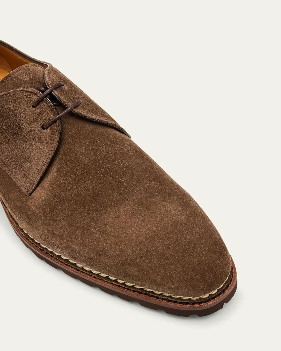 Bontoni Men's Carnera Suede Derby Shoes | Thumbnail 2