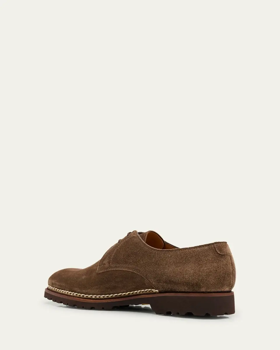 Bontoni Men's Carnera Suede Derby Shoes | Thumbnail 5