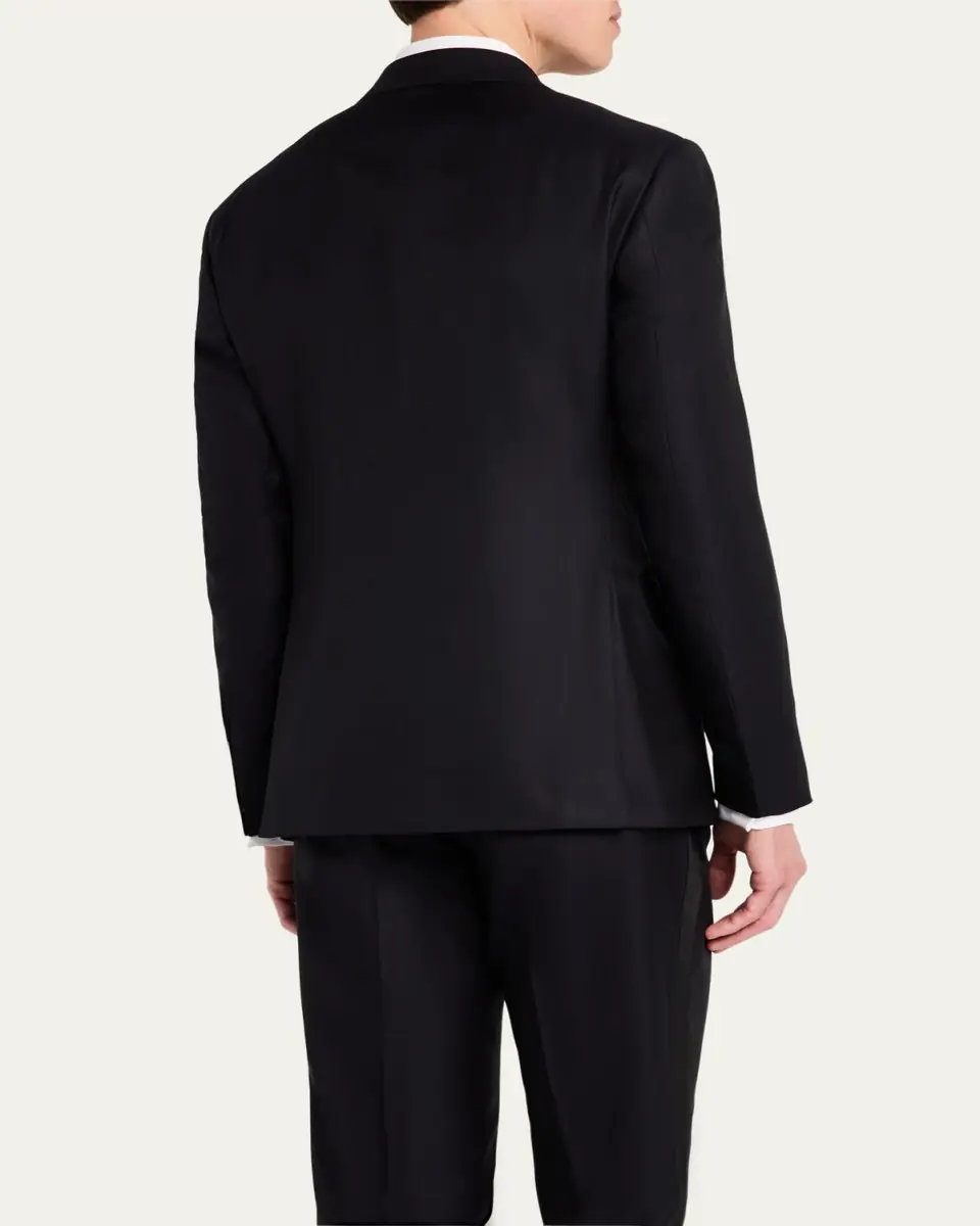 Giorgio Armani Men's Wool-Silk Solid Tuxedo | Thumbnail 5 Giorgio Armani Men's Wool-Silk Solid Tuxedo | Thumbnail 5