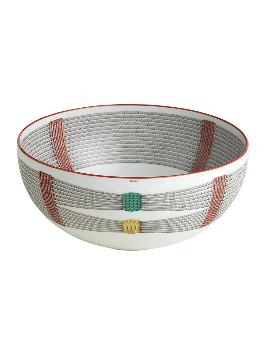 HERMÈS Tressages Equestres Serving Bowl