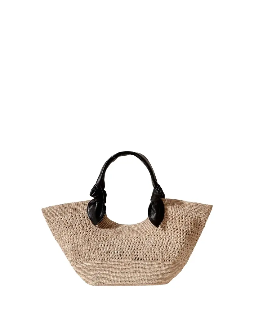 Hereu Fonol Knot Raffia Tote Bag