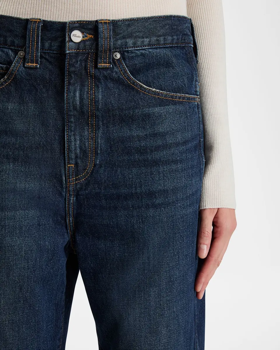 Khaite Bonnie Straight-Leg Dark Wash Jeans | Thumbnail 4 Khaite Bonnie Straight-Leg Dark Wash Jeans | Thumbnail 4
