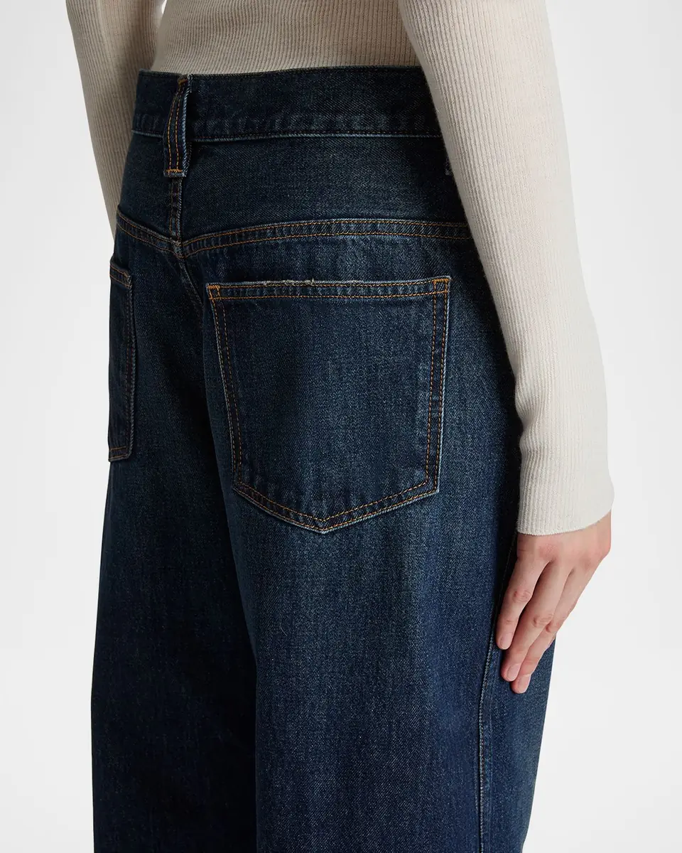Khaite Bonnie Straight-Leg Dark Wash Jeans | Thumbnail 5 Khaite Bonnie Straight-Leg Dark Wash Jeans | Thumbnail 5