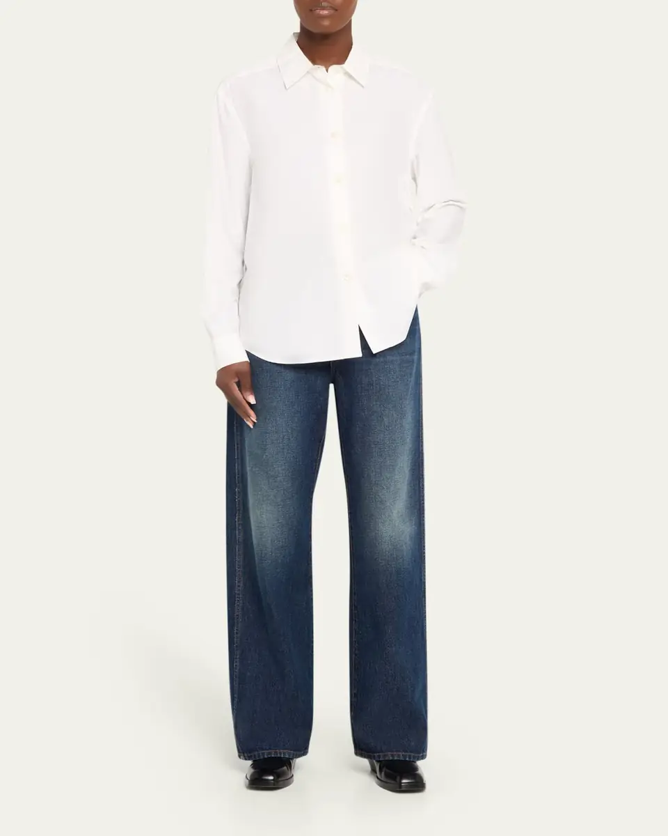 Khaite Bonnie Straight-Leg Dark Wash Jeans | Thumbnail 7 Khaite Bonnie Straight-Leg Dark Wash Jeans | Thumbnail 7