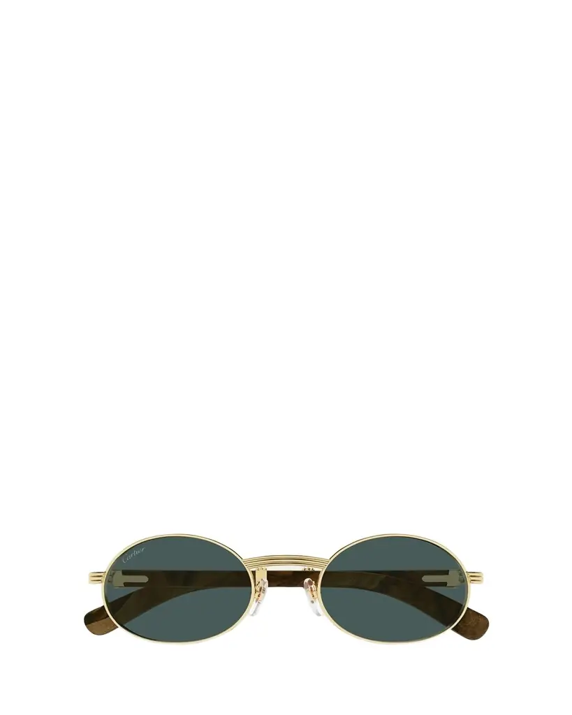 Cartier Men's Metal Round Sunglasses | Image 1 Cartier Men's Metal Round Sunglasses | Image 1