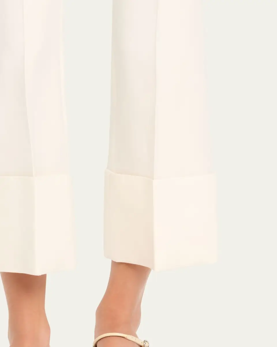 Valentino Garavani Crepe Kickflare Crop Trousers | Thumbnail 5 Valentino Garavani Crepe Kickflare Crop Trousers | Thumbnail 5