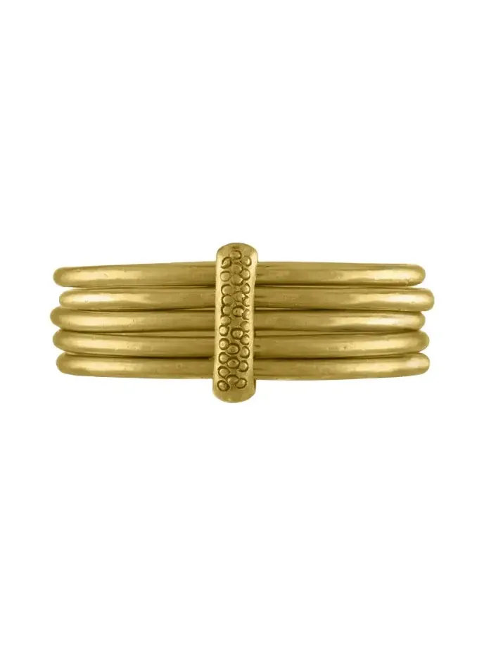 Prounis Jewelry Five-Stack Rattle Ring