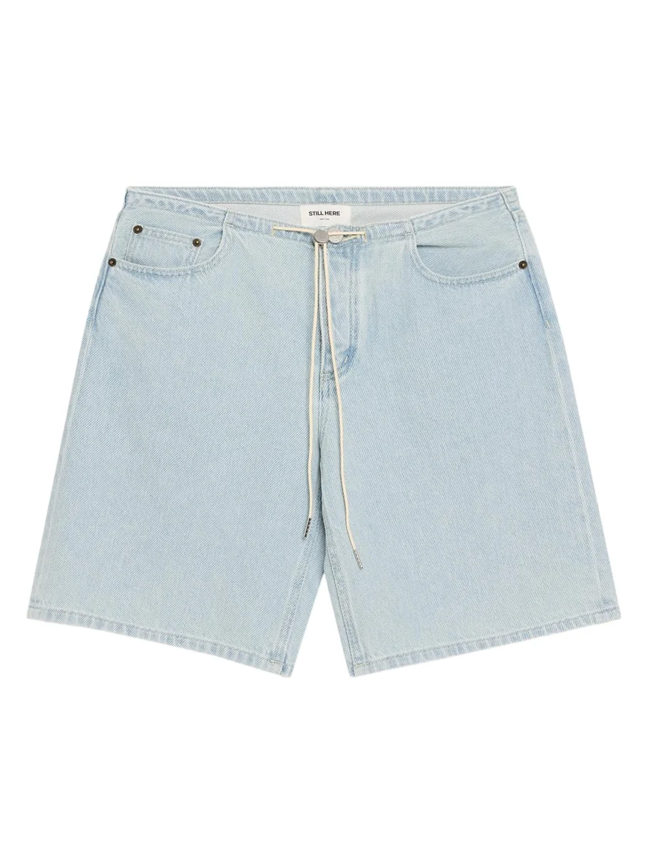 Cool Drawstring Denim Shorts