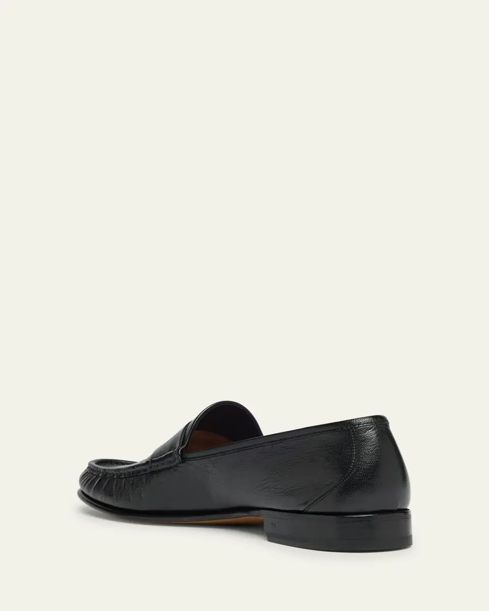TOM FORD Men's York Grained Leather Penny Loafers | Thumbnail 5 TOM FORD Men's York Grained Leather Penny Loafers | Thumbnail 5