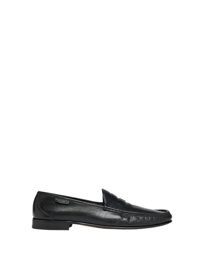 TOM FORD Men's York Grained Leather Penny Loafers | Image 1 TOM FORD Men's York Grained Leather Penny Loafers | Image 1