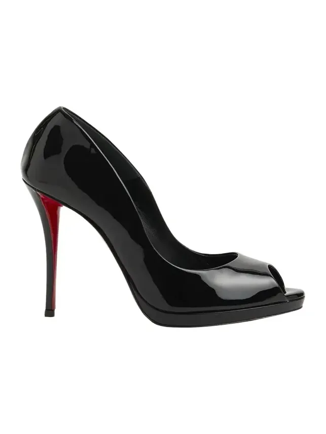 120mm Lady Z Patent Leather Peep-Toe Pumps 120mm Lady Z Patent Leather Peep-Toe Pumps