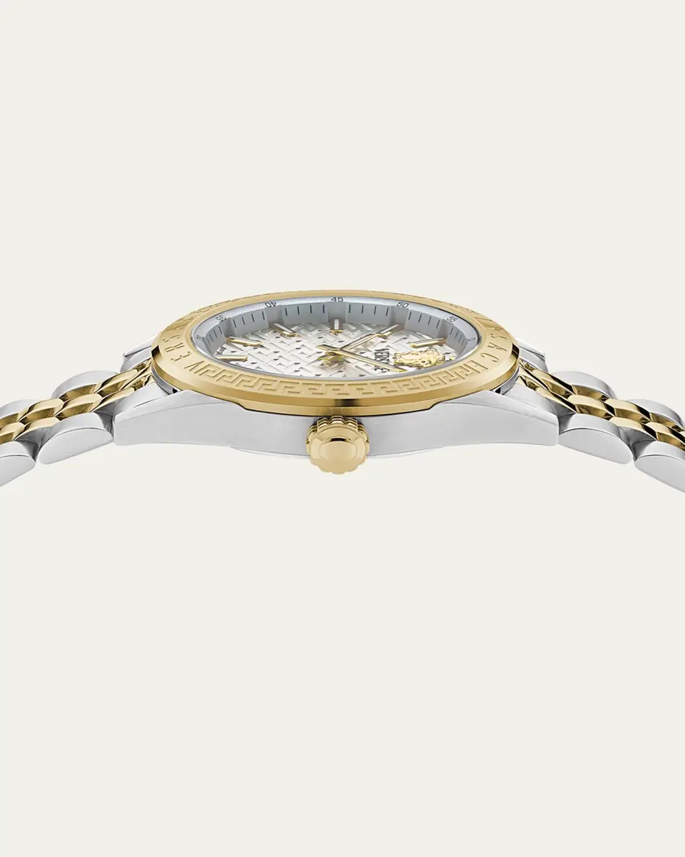 Versace V-Code 36mm Two Tone Bracelet Watch | Thumbnail 4 Versace V-Code 36mm Two Tone Bracelet Watch | Thumbnail 4