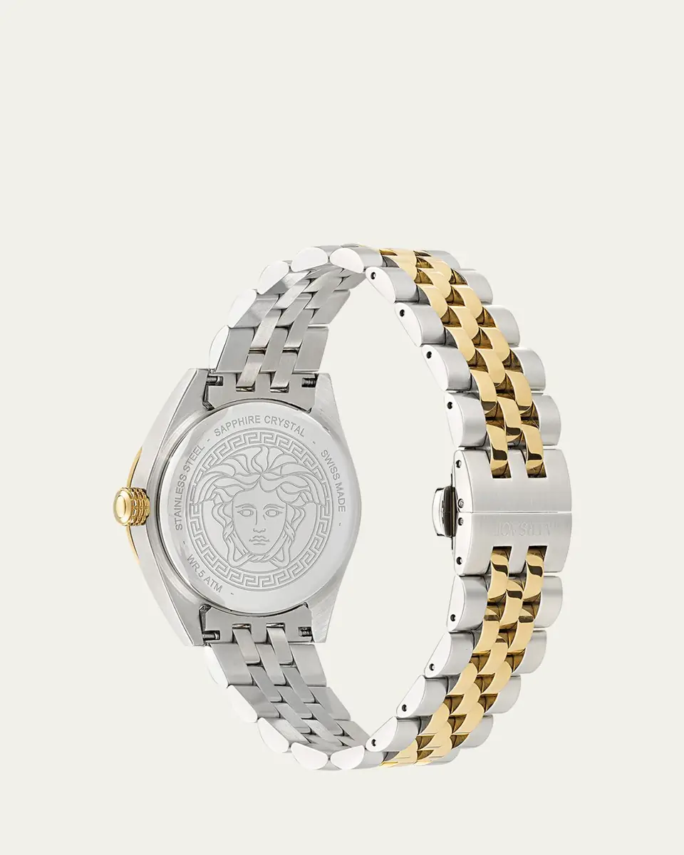 Versace V-Code 36mm Two Tone Bracelet Watch | Thumbnail 5 Versace V-Code 36mm Two Tone Bracelet Watch | Thumbnail 5