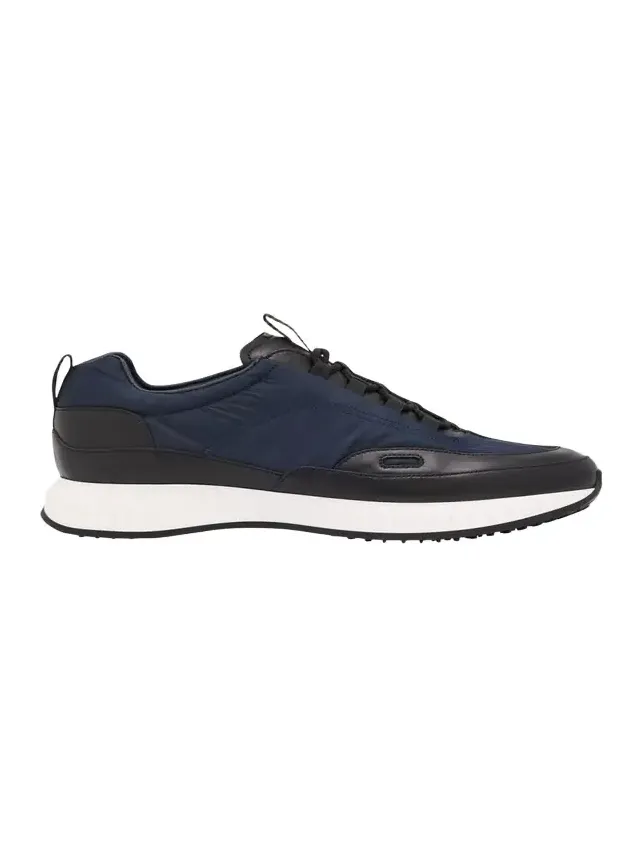 Men's Laced Stream Leather and Nylon Sneakers Men's Laced Stream Leather and Nylon Sneakers