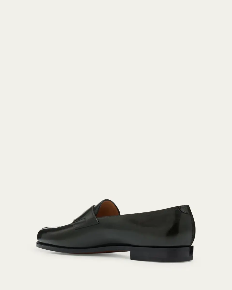 John Lobb Men's Lopez Calf Leather Penny Loafers | Thumbnail 3 John Lobb Men's Lopez Calf Leather Penny Loafers | Thumbnail 3