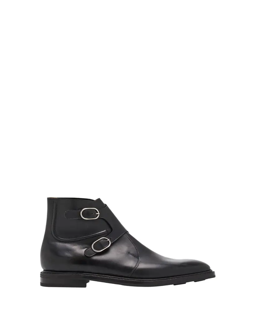 John Lobb Men's Alliance PD Leather Double Monk-Strap Boots