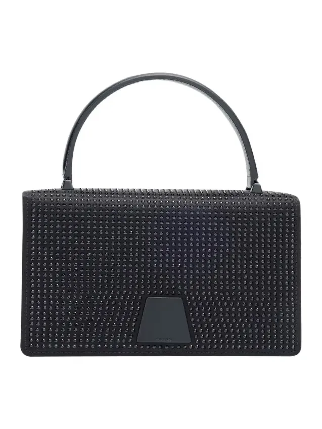 Alice Mini Embellished Satin Top-Handle Bag Alice Mini Embellished Satin Top-Handle Bag