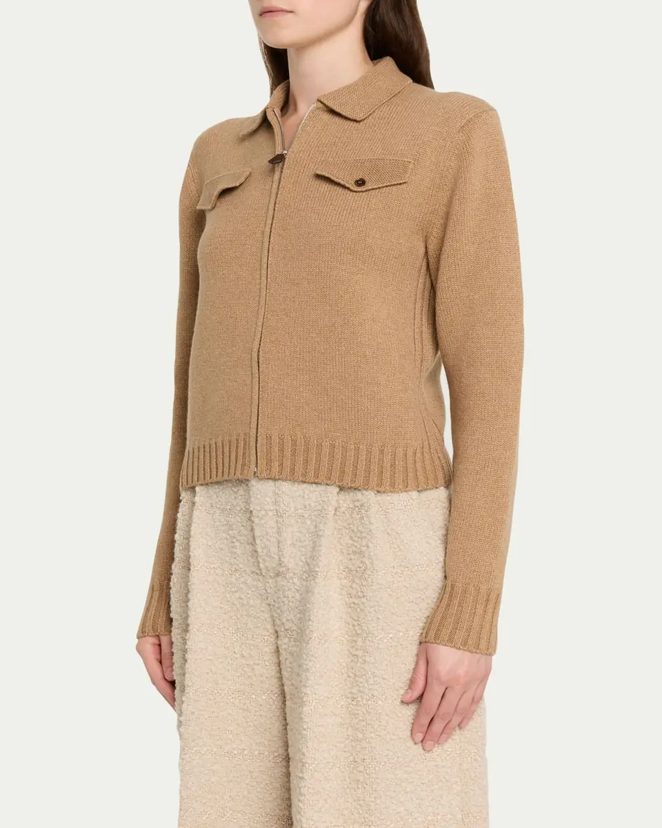 Loro Piana Parksville Cashmere Bomber Jacket | Thumbnail 4
