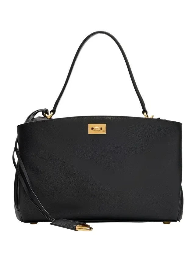 Rodeo Small Grained Leather Top-Handle Bag