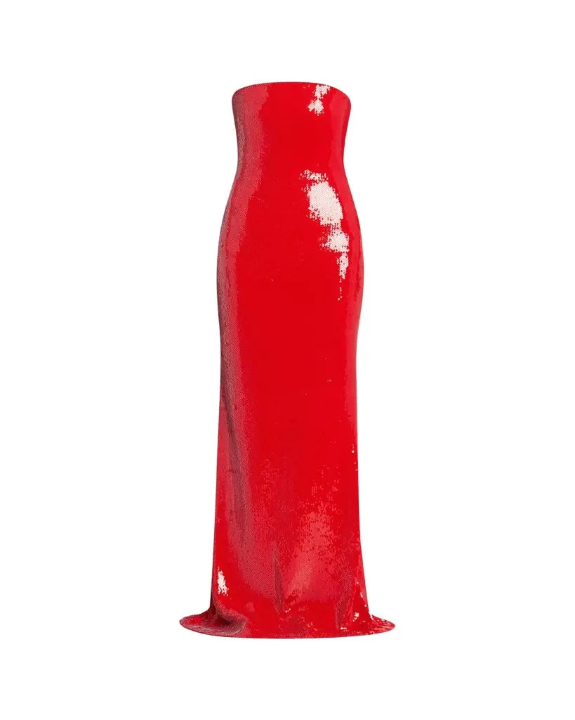 Sergio Hudson Strapless Sequined Gown | Image 1 Sergio Hudson Strapless Sequined Gown | Image 1