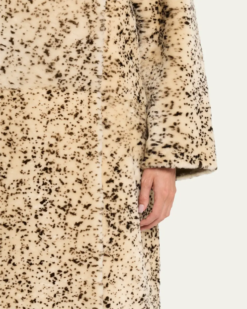 TOTEME Spotted Lamb Shearling Double-Breasted Coat | Thumbnail 5 TOTEME Spotted Lamb Shearling Double-Breasted Coat | Thumbnail 5