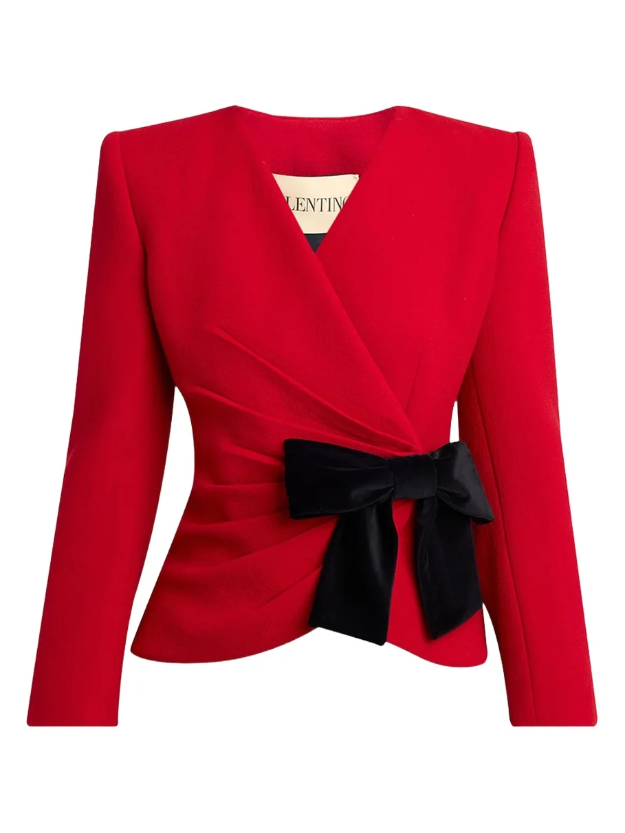 Bow Wrap Blazer Jacket Bow Wrap Blazer Jacket