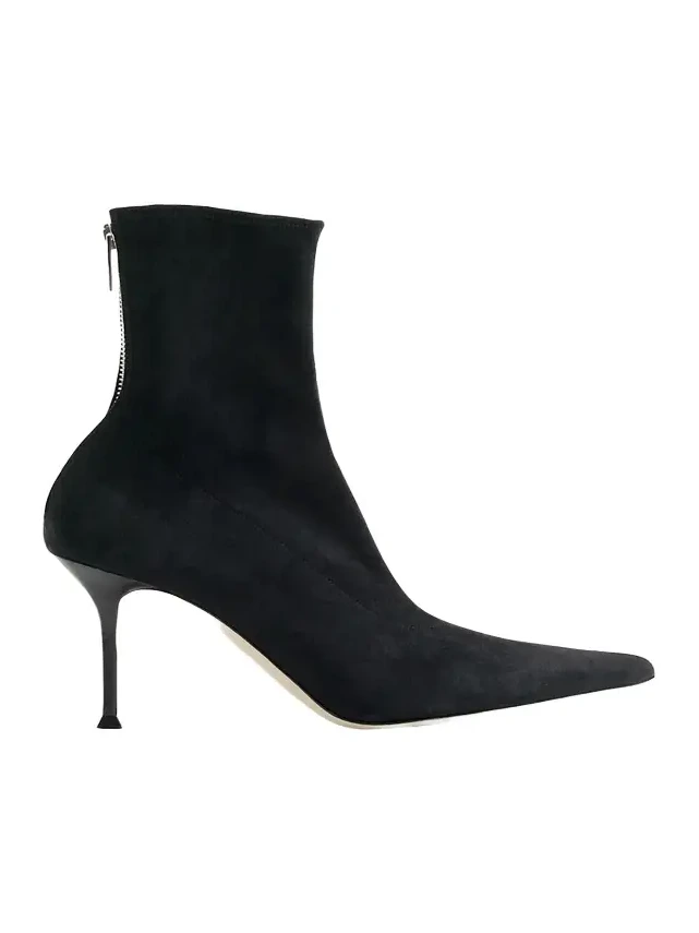 Helix Stretch Suede Ankle Booties