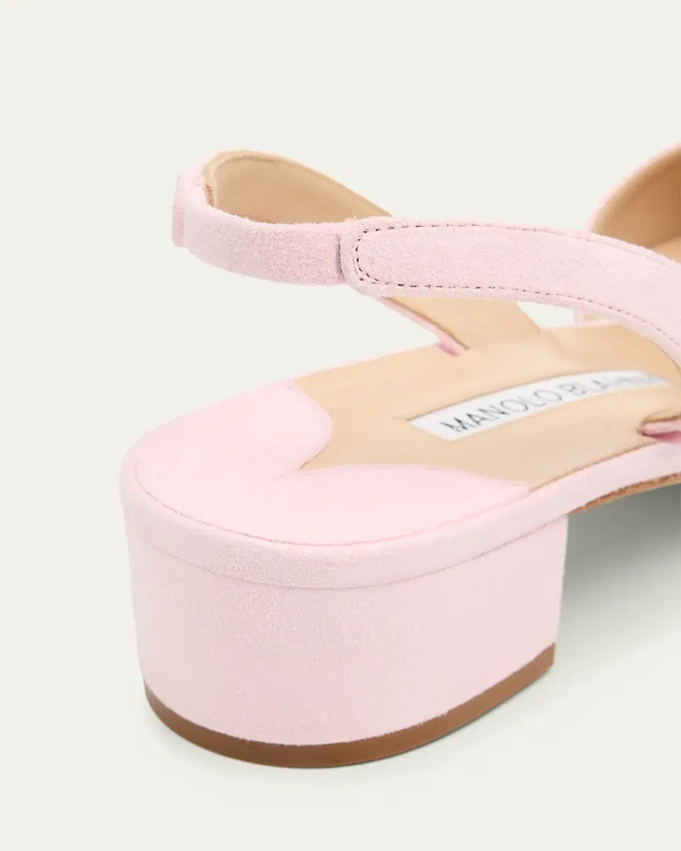 Manolo Blahnik 30mm Aspro Suede Slingback Pumps | Thumbnail 3 Manolo Blahnik 30mm Aspro Suede Slingback Pumps | Thumbnail 3