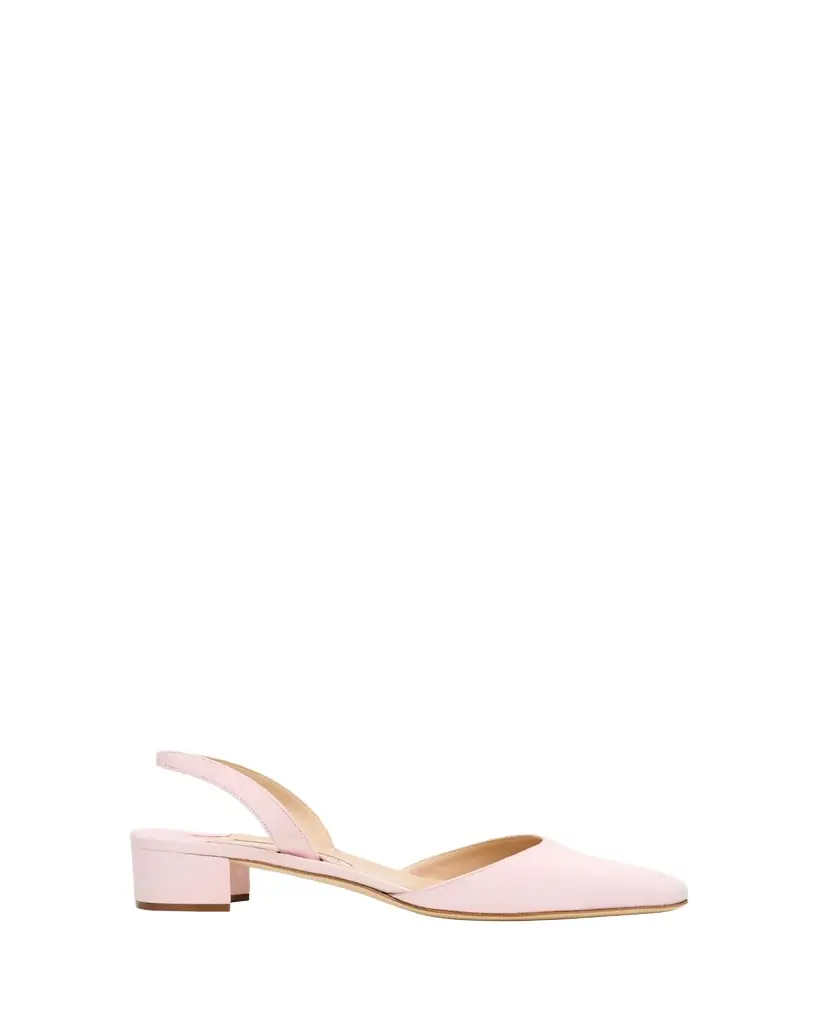 Manolo Blahnik 30mm Aspro Suede Slingback Pumps | Image 1 Manolo Blahnik 30mm Aspro Suede Slingback Pumps | Image 1