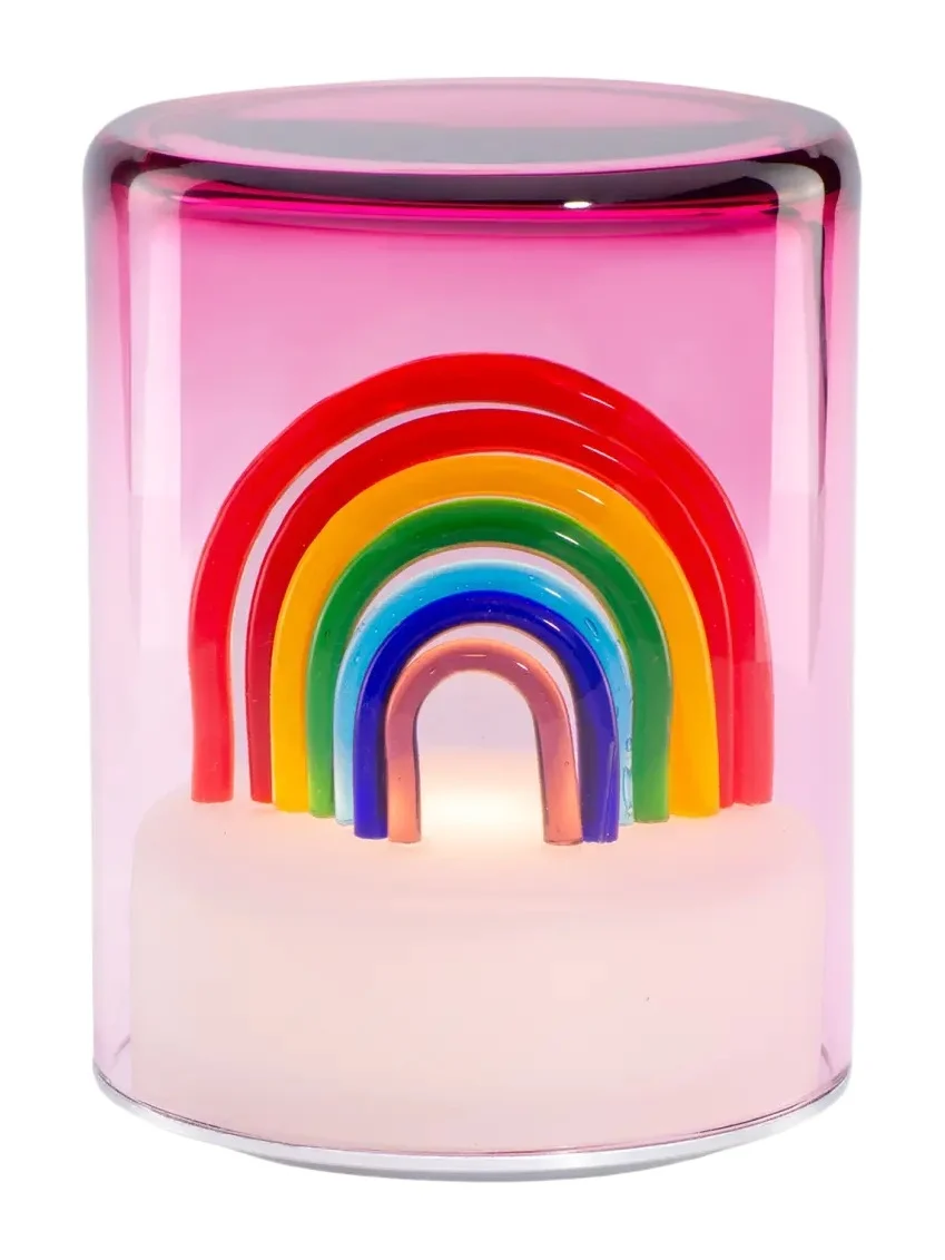 GREEN WOLF LIGHTING x Solange Azagury Partridge Rainbow 5" Rechargeable Cordless Table Lamp