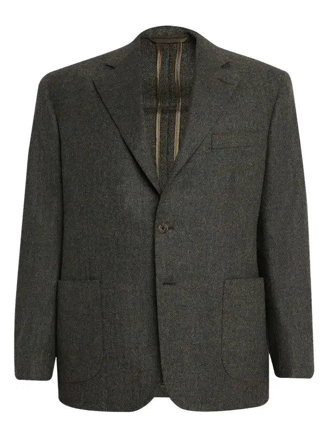 Men's Single-Breasted Wool Cashmere Sport Coat