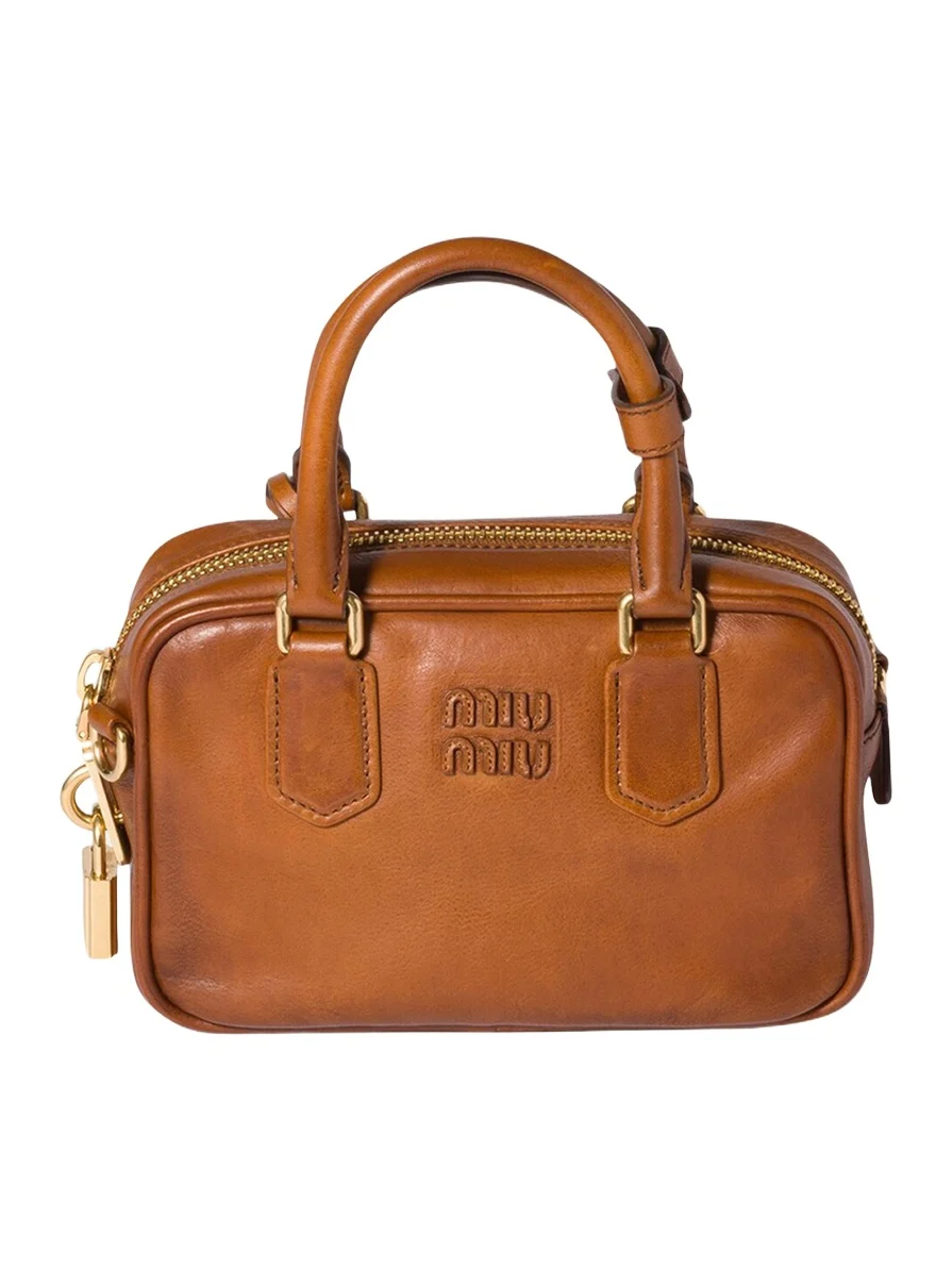 Arcadie Aged Leather Top-Handle Bag Arcadie Aged Leather Top-Handle Bag