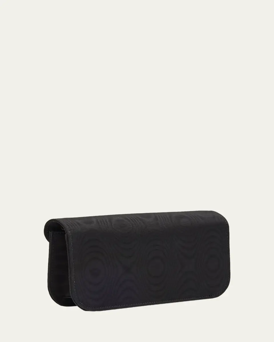 Valentino Garavani Loco Moire Clutch with Jewel VLogo | Thumbnail 3 Valentino Garavani Loco Moire Clutch with Jewel VLogo | Thumbnail 3