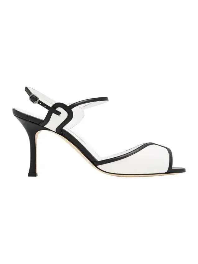 90mm Todda Bicolor Leather Sandals 90mm Todda Bicolor Leather Sandals